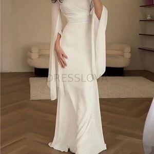 Elegant White Maxi Dress DRESSLOVA
